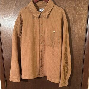Mens XXL Quilted Snap button shacket